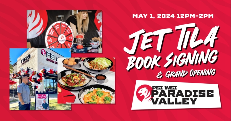 Chef Jet Tila Book Signing & Grand Opening at Pei Wei Paradise Valley
