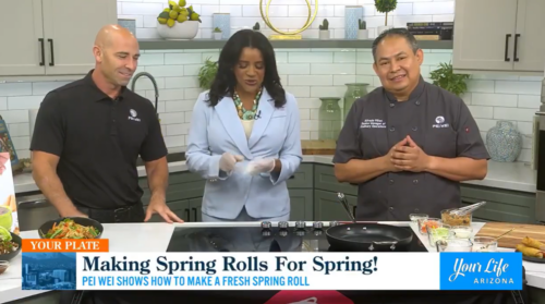 Pei Wei Chef Shows Simple Spring Roll Recipe | AZ Family