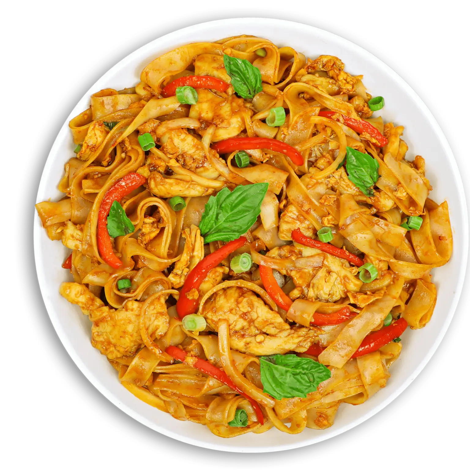 Spicy Drunken Noodles Top Down