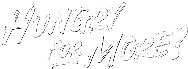 hungry more banner text